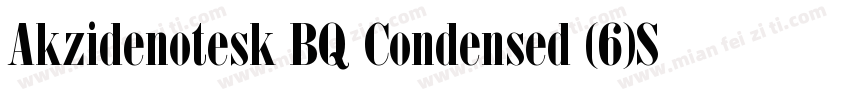 Akzidenotesk BQ Condensed (6)Sam字体转换